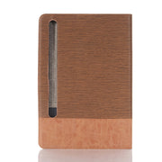 For Samsung Galaxy Tab S9 FE Cross Texture Stitching Leather Tablet Case(Light Brown)