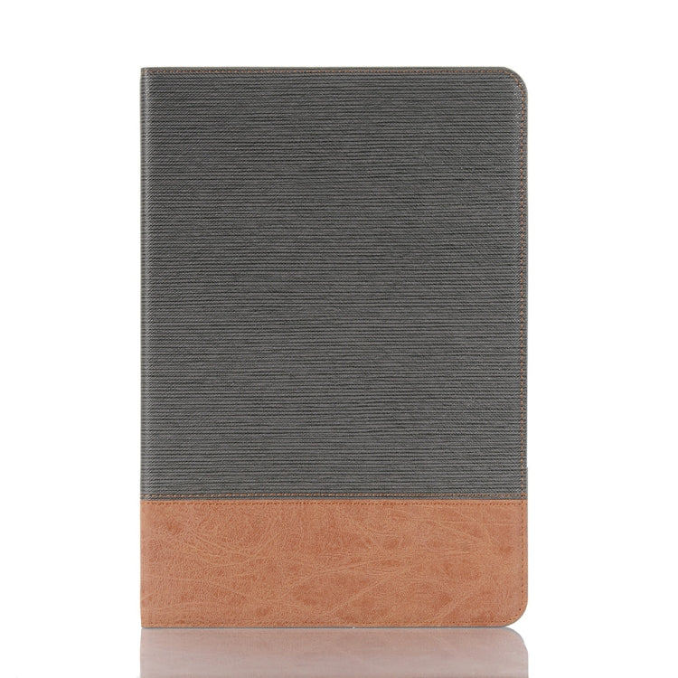 For Samsung Galaxy Tab S9 FE Cross Texture Stitching Leather Tablet Case(Dark Grey)