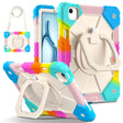 For iPad Air 11 2024 Contrast Color Robot Silicone Hybrid PC Tablet Case(Colorful Blue) - iPad Air 11 2024 Cases by PMC TechLife | Online Shopping South Africa | PMC TechLife | Buy Now Pay Later Mobicred