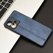 For Motorola Edge 40 Neo 5G Cow Pattern Sewing Back Cover Phone Case(Blue)