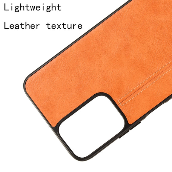 For Motorola Moto G Power 5G 2024 Cow Pattern Sewing Back Cover Phone Case(Orange)
