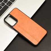 For Motorola Moto G Play 4G 2024 Cow Pattern Sewing Back Cover Phone Case(Orange)
