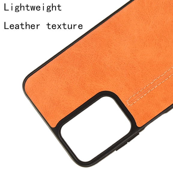 For Motorola Moto G Play 4G 2024 Cow Pattern Sewing Back Cover Phone Case(Orange)