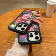 For iPhone 15 Trendy Graffiti Noctilucent Phone Cases(Make Money)