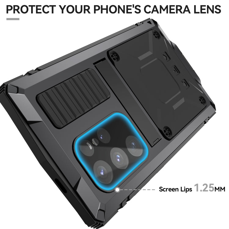 For Samsung Galaxy S24 Ultra 5G R-JUST Life Water-resistant Dustproof Shockproof Phone Case(Black)