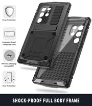 For Samsung Galaxy S24 Ultra 5G R-JUST Life Water-resistant Dustproof Shockproof Phone Case(Black)