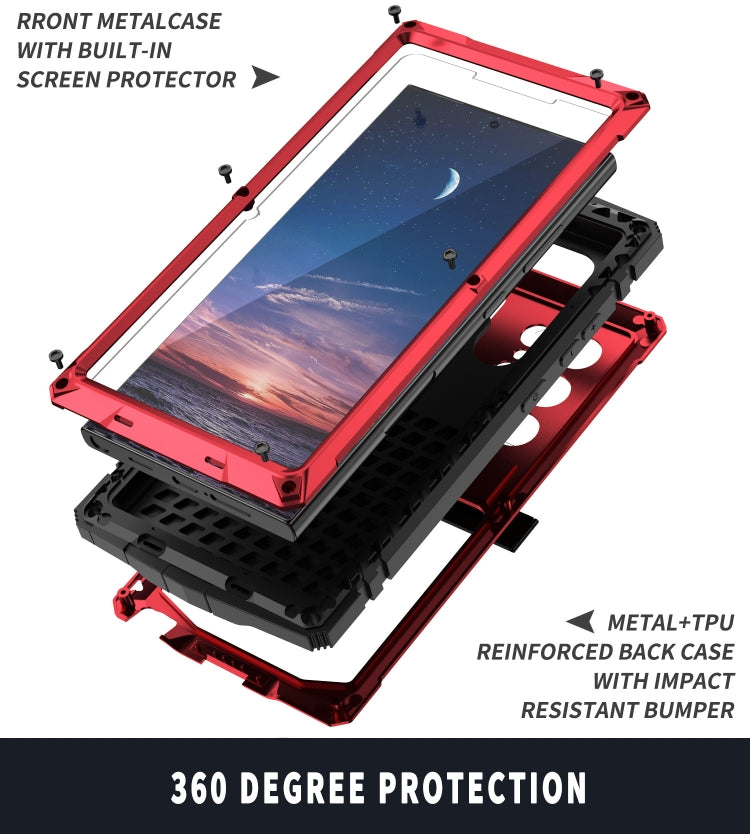 For Samsung Galaxy S24 Ultra 5G R-JUST Life Water-resistant Dustproof Shockproof Phone Case(Red)