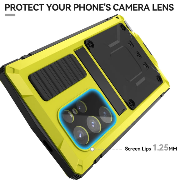 For Samsung Galaxy S24 Ultra 5G R-JUST Life Water-resistant Dustproof Shockproof Phone Case(Yellow)
