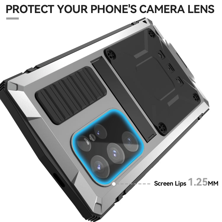 For Samsung Galaxy S24 Ultra 5G R-JUST Life Water-resistant Dustproof Shockproof Phone Case(Silver)