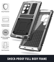 For Samsung Galaxy S24 Ultra 5G R-JUST Life Water-resistant Dustproof Shockproof Phone Case(Silver)
