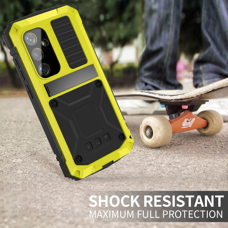 For Samsung Galaxy S24+ 5G R-JUST Life Water-resistant Dustproof Shockproof Phone Case(Yellow)