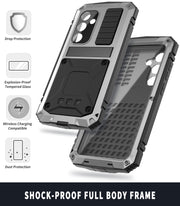 For Samsung Galaxy S24+ 5G R-JUST Life Water-resistant Dustproof Shockproof Phone Case(Silver)