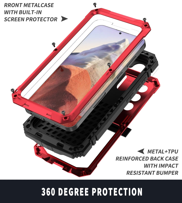 For Samsung Galaxy S24 5G R-JUST Life Water-resistant Dustproof Shockproof Phone Case(Red)