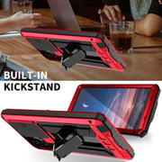 For Samsung Galaxy S24 Ultra 5G R-JUST Sliding Camera Life Water-resistant Holder Phone Case(Red)