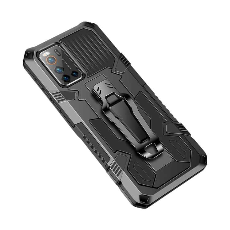 For Vivo V17 Pro Machine Armor Warrior Shockproof PC + TPU Protective Case(Black)