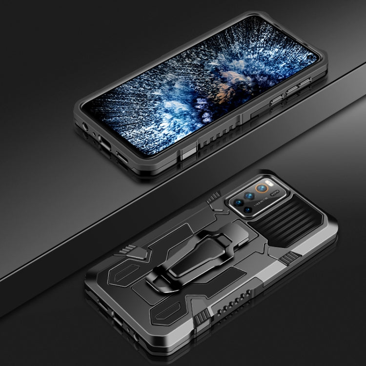 For Vivo V17 Pro Machine Armor Warrior Shockproof PC + TPU Protective Case(Black)
