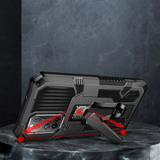 For Vivo V17 Pro Machine Armor Warrior Shockproof PC + TPU Protective Case(Black)