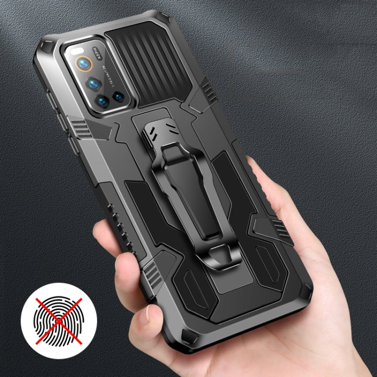 For Vivo V17 Pro Machine Armor Warrior Shockproof PC + TPU Protective Case(Black)
