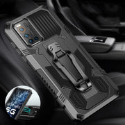 For Vivo V17 Pro Machine Armor Warrior Shockproof PC + TPU Protective Case(Black)