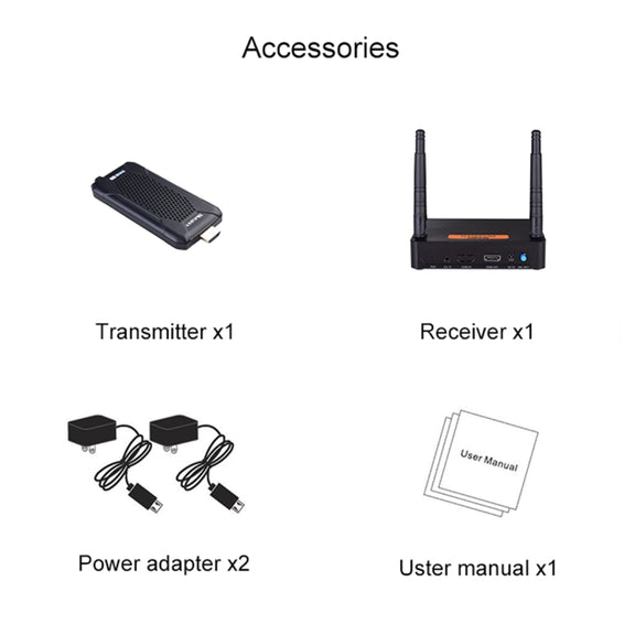 Measy FHD656 Mini 1080P HDMI 1.4 HD Wireless Audio Video Transmitter Receiver Extender Transmission System, Transmission Distance: 100m, EU Plug
