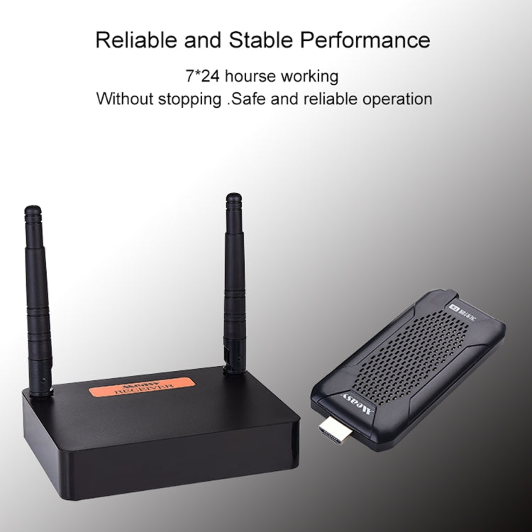 Measy FHD656 Mini 1080P HDMI 1.4 HD Wireless Audio Video Transmitter Receiver Extender Transmission System, Transmission Distance: 100m, EU Plug
