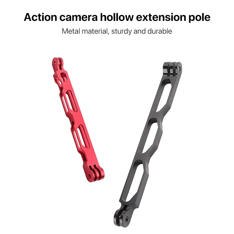 20cm Aluminium Extension Arm Hollow Grip Extender(Black)