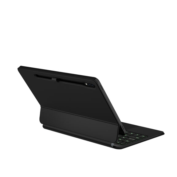For Samsung Galaxy Tab S9 FE/S9/S8 M11P-B-S9 Magnetic Bluetooth Keyboard Leather Tablet Case(Black)