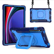 For Samsung Galaxy Tab S9 FE / S9 Handle Robot Silicone Hybrid PC Tablet Case(Navy Blue Blue) - Galaxy Tab S9 Cases by PMC Jewellery | Online Shopping South Africa | PMC Jewellery | Buy Now Pay Later Mobicred