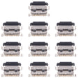 For Xiaomi 12x 10pcs Original Charging Port Connector - Tail Connector by PMC TechLife | Online Shopping South Africa | PMC TechLife