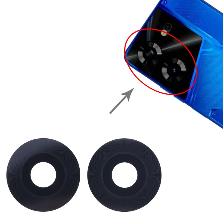For Tecno Pova 5 10set Back Camera Lens