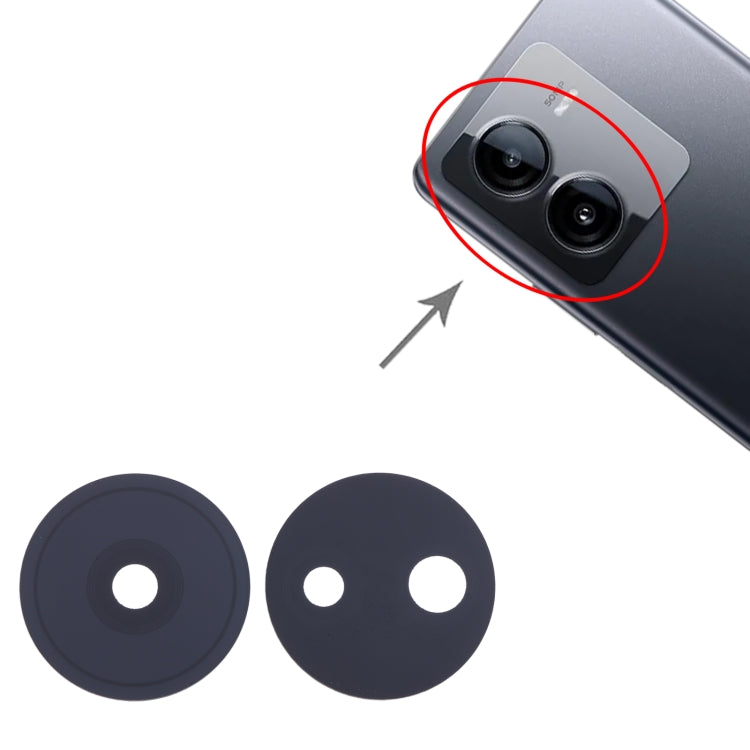 For vivo T2 5G 10set Back Camera Lens