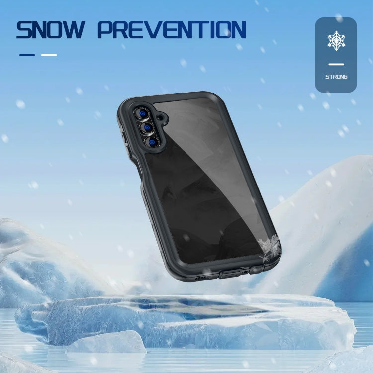 For Samsung Galaxy A15 5G RedPepper 360 Full Body Rugged IP68 Water-resistant Phone Case(Black)