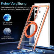 For Samsung Galaxy S24+ 5G Magnetic 360 Degree Rotating Holder Phone Case(Blue)