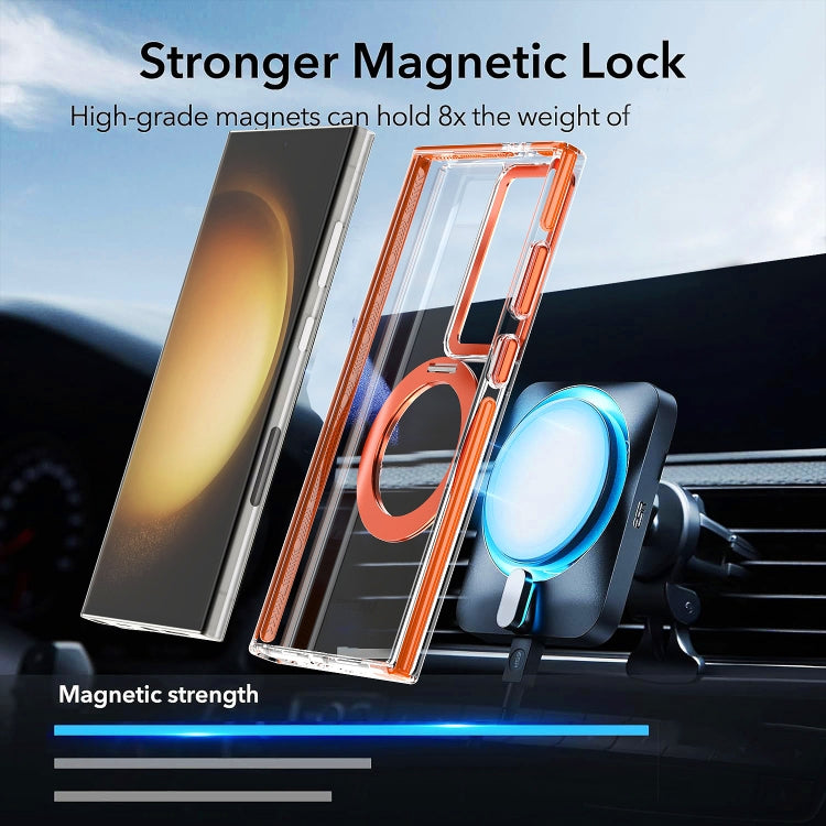 For Samsung Galaxy S24 5G Magnetic 360 Degree Rotating Holder Phone Case(Black)