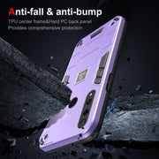 For Huawei Y9 Prime 2019 2 in 1 Shockproof Phone Case(Purple)