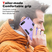 For iPhone 8 Plus / 7 Plus 2 in 1 Shockproof Phone Case(Purple)