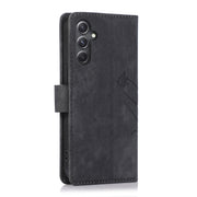 For Samsung Galaxy S24+ / S25+ 5G Orchid Butterfly Embossed Leather Phone Case(Black)