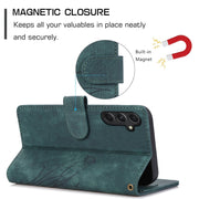 For Samsung Galaxy S24+ / S25+ 5G Orchid Butterfly Embossed Leather Phone Case(Green)