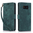 For Samsung Galaxy S8 Orchid Butterfly Embossed Leather Phone Case(Green) - Galaxy Phone Cases by PMC TechLife | Online Shopping South Africa | PMC TechLife