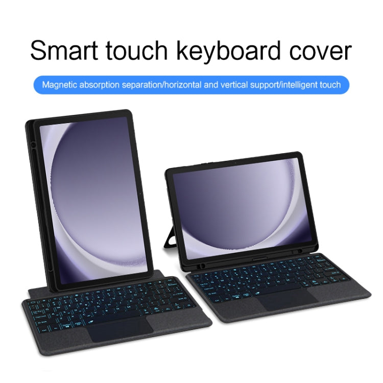 For Samsung Galaxy Tab A9+ X210 YJ-A9+ Split Bluetooth Keyboard Leather Tablet Case