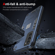 For Tecno Camon 18P 2 in 1 Shockproof Phone Case(Blue)