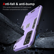 For Tecno Camon 18P 2 in 1 Shockproof Phone Case(Purple)