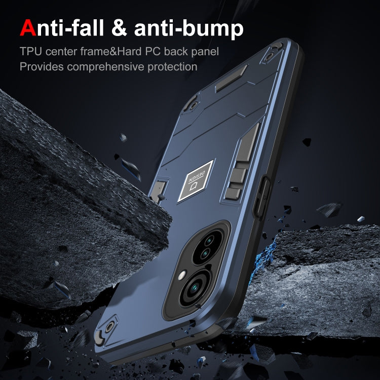 For Tecno Camon 19 Neo 2 in 1 Shockproof Phone Case(Blue)