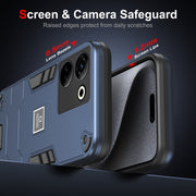 For Tecno Camon 20 Pro 4G 2 in 1 Shockproof Phone Case(Blue)