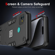 For Tecno Pop 5P 2 in 1 Shockproof Phone Case(Black)