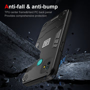 For Tecno Pop 5P 2 in 1 Shockproof Phone Case(Black)
