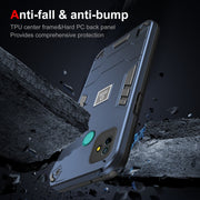 For Tecno Pop 5P 2 in 1 Shockproof Phone Case(Blue)