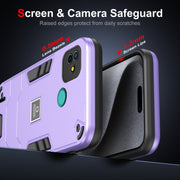 For Tecno Pop 5P 2 in 1 Shockproof Phone Case(Purple)