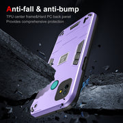 For Tecno Pop 5P 2 in 1 Shockproof Phone Case(Purple)