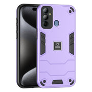 For Tecno Pop 6 Go 2 in 1 Shockproof Phone Case(Purple)